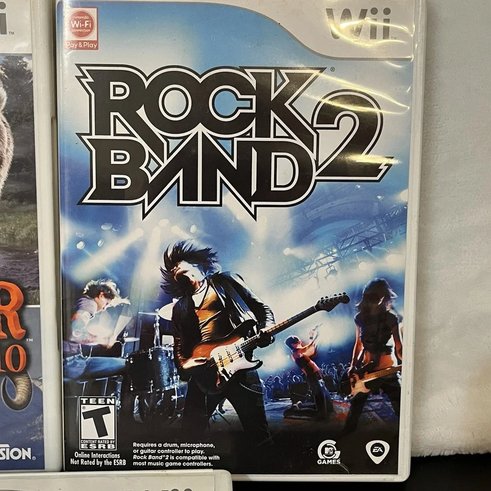 Wii Games Cabela's Big Game Hunter 2010 Nintendo Rock Band 2 Smack Down Raw 2008